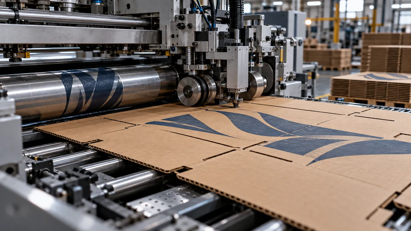 Machines de production traitant du carton ondulé